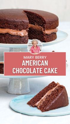 Mary Berry American Chocolate Cake American Chocolate Cake, Marry Berry Recipes, Cake Cookie Recipes