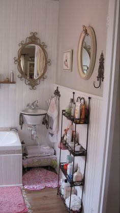 the bathroom is clean and ready to be used as a bathtub or shower stall