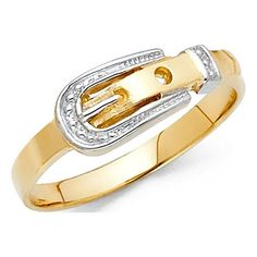 High quality jewelry fashion ring. 100% genuine solid 14k gold. Great womens and mens gift for any occasion. Belt Buckle Ladies Ring 14k Yellow And White Gold High Polished Finish Fancy Design Genuine 7MM. Size 9 Color: Metal Type.  Gender: female.  Age Group: adult. Gold Belt Buckle, Fancy Design, Buckle Ring, Gold Belt, Gold Belts, Detailed Jewelry, Belt Design, Charm Rings, Rings For Girls