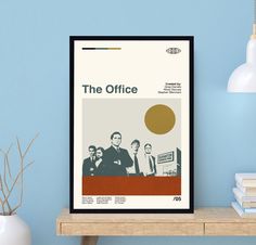 the office tv show poster on a shelf