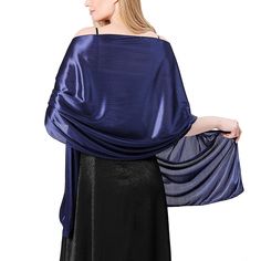 PRICES MAY VARY. PREMIUM MATERIAL: This Lightweight satin shawl is crafted from a satin weave, which is smooth and lustrous, breathable and soft for a gorgeous fluid look. It is because of this special weaving process that this scarf is thicker and more durable than others. Allowing you to wear it without any discomfort for a long time. Multipurpose: Our silky women's shawls and wraps can match to any outfit perfectly like shirts, evening dresses, sweaters and casual coat. It's suitable for diff Satin Shawl, Evening Party Dresses, Winter Shawl, Bright Wedding, Scarf Material, Wedding Shawl, Scarf Dress, Silk Shawl, Weaving Process