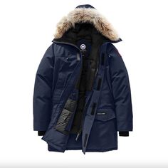 Designed With Arctic Techfor Extreme Weather Conditions, This Water-Resistantlangford Parka Heritage Has A Streamlined Hood Design With Detachable Coyote Fur Trim For Enhanced Warm And Style. -Temperature Rating: Tei5 (5f /-13f & Below -Detachable Coyote Fur Trim -Drawcord Hood, Chin Guard -Long Sleeves, Recessed Rib-Knit Cuffs -Griptape & Two-Way Zip-Front Closure With Storm Flap -Exterior Fleece-Lined Pockets -Interior Pockets -Fully Lined -Polyester/Cotton/Nylon -Fill: Duck Down/Feather -Fur Best Winter Jackets, Canada Goose Parka, Canada Goose Mens, Modern Men, Tricot Fabric, Mens Fashion Smart, Fur Parka, Mens Parka, Great Legs