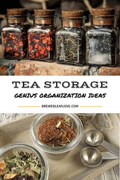 tea storage and organization ideas for the kitchen