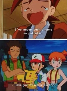 the pokemon movie is very funny and it looks like they are talking to each other