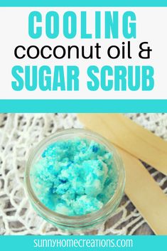 Coconut Oil Sugar Scrub, Coconut Sugar Scrub, Diy Body Scrub Recipes, Diy Sugar Scrub Recipe, Coffee Face Scrub, Diy Coconut, Diy Coconut Oil, Body Scrub Recipe, Sugar Scrub Homemade