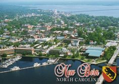 an aerial view of the marina in north carolina