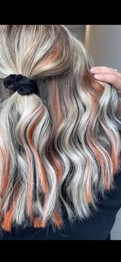 Halloween Hair Dye, Spooky Hair, Half Up Hairstyles, Black Hair Makeup, Hair Colors For Blondes, Hair Black Hair, Fall Blonde Hair, Hair Orange, Mom Cut