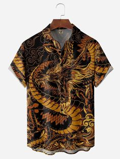 a shirt with an image of a dragon on it