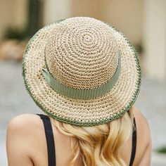 The Khaki Lace-Up Straw Hat is a delightful fusion of rustic charm and elegant detailing. Crafted from natural straw material, it boasts a lightweight and breathable construction, making it ideal for sunny days outdoors. Whether you're looking for sun protection, a fashion statement, or a combination of both, there's a straw hat style to suit your needs and personal style. Product code: CAC03C4E002MP Lightweight Flat Brim Crochet Hat For Spring, Spring Outdoor Fedora Straw Hat, Braided Straw Hat For Summer, Woven Hats For Spring Day Out, Braided Natural Hat For Spring, Braided Natural Spring Hat, Short Brim Boater Hat In Paper Straw For Spring, Lightweight Bohemian Straw Hat For Spring, Spring Short Brim Boater Hat In Paper Straw