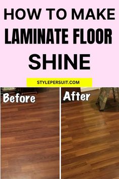 how to make laminate floor shine