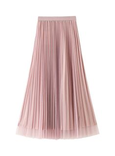 Long Pleated High Waist Skirt Urbanic Dresses, Outfit Casual Mujer, Outfit Formal Mujer, Pu Leather Skirt, Beaded Skirt, India Dress, Organza Skirt, Ankle Length Skirt, Pleated Long Skirt