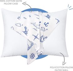 an image of a pillow with the instructions for how to use it