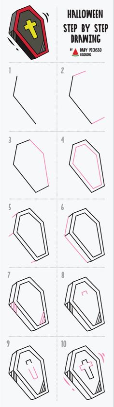 step by step instructions on how to draw an origami style spiderman costume