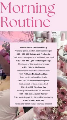 Successful Women Morning Routine, Million Dollar Morning Routine, Morning Routine Inspiration, Healthy Routines For Women, Morning Ritual Ideas, Planning Techniques, Morning Routine Women, Morning Routine Tips, Morning Routine Aesthetic