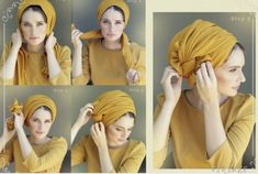 Turban Mode, Scarf Styling, Chemo Scarves, Turban Tutorial, Head Turban, Turban Hijab, Stile Hijab, Head Wrap Styles, Hair Wrap Scarf