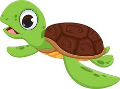 a cartoon turtle with an open mouth