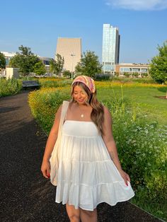 Curvy Outfits Summer Dresses, Sundress Outfit Midsize, Mamma Mia Outfits Plus Size, European Summer Plus Size, Spain Outfit Ideas Plus Size, Midsize Beach Outfits Vacation, Greek Vacation Outfit Plus Size, Italy Summer Outfits Curvy, Midsized Girls Outfits Summer