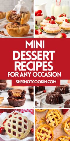 mini dessert recipes for any occasion