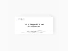 a white envelope with the message set up a web server on aws with maximum cost