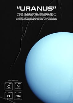 This is a poster of the planet Uranus Space Journal, Uranus Planet, Ice Giant, Minimalist Graphic Design, Astronomy Lover, Planets Wallpaper