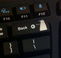 a close up view of a computer keyboard with buttons and symbols on the key board