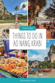 there are many things to do in ao nang, krabi and thailand