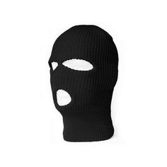 Face Mask w/ 3 Hole, 100% Acrylic Size: One Size.  Color: Black.  Gender: female.  Age Group: adult. Robber Mask, Mask Aesthetic, Cold Weather Hats, Black Face Mask, Beanie Style, Ski Mask, Black Mask, Ski And Snowboard, Black Wool