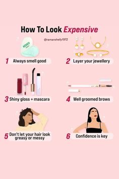 How To Look Girly Style Tips, Fabrics That Look Expensive, How To Look Expensive In School, How To Look Perfect All The Time, How To Look Elegant In School, Women Glow Up Tips, How To Look High Maintenance, How To Look Effortless, How To Look Expensive At School