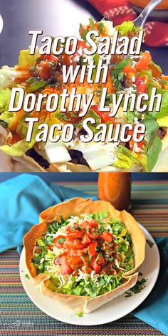 taco salad with doritoty lynch and taco sauce