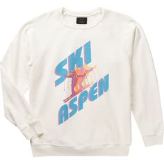 Backcountry - Outdoor Gear & Clothing for Ski, Snowboard, Camp, & More White Crew Neck Sweatshirt For Outdoor Activities, White Long Sleeve Sweatshirt For Winter Sports, White Relaxed Fit Sweatshirt For Outdoor Activities, Crew Neck Sweatshirt For Winter Sports, White Graphic Print Sweatshirt For Outdoor Activities, White Crew Neck Sweatshirt For Winter Sports, Aspen Sweatshirt, Sweatshirt Inspiration, Craft Brew