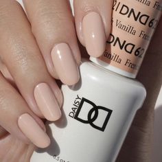 French Vanilla #621 – A french vanilla classic nude dream Vanilla Cream Nails, Dnd French Vanilla, Dnd 621 French Vanilla Nails, Dnd French Manicure, Vanilla Manicure, French Vanilla Nails, Vanilla French Manicure, Dnd Nude Gel Polish, Vanilla French Nails