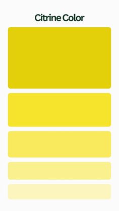 the color chart for yellow is shown