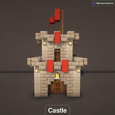 a screenshot of a castle with the text castle on it and an image of a door