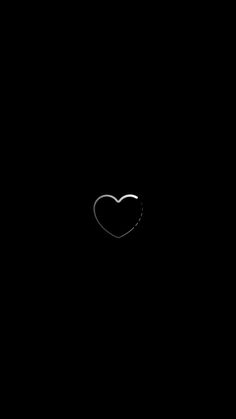 a black background with a white heart on the left and right side of the screen