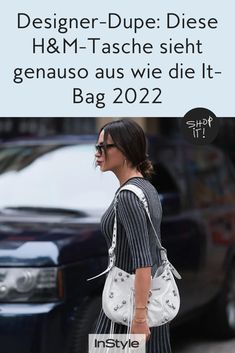 Fashion-Fans, aufgepasst! Diese H&M-Tasche ist ein superheißer Trend für nur 21 Euro und sieht einem Designer-Modell sehr ähnlich. #instyle #instylegermany #tasche #dupe #modetrend M Hat, It Bag, Bucket Bag, H&m, Hats, Design