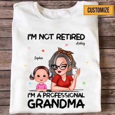 My Favorite People Call Me Grandma, Funny Grandma Shirt, Mom Vintage Shirt, Grandmother Grandma Birthday Gift, Retirement Mom Tshirt Buy this shirt for yourself or someone who will love it! - Material: Cotton and polyester - Can be printed on both sides  - Machine wash cold with like colors, dry low heat. - Ribbed and double stitched collar. Machine-wash safe. Because this is customized product, I am unable to replace an item due to sizing issue. Please check our size chart carefully before plac Young Grandma, Funny Grandma Shirts, Grandma Birthday Gift, Funny Grandma, My Favorite People Call Me, Birthday Gifts For Grandma, Mom Tshirt, Grandma Birthday, Grandma Shirt