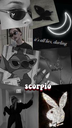 a collage of photos with the caption scorpio