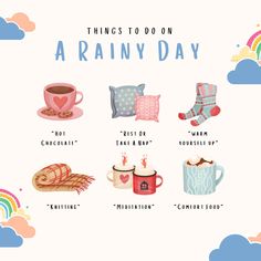 Enjoyable Activities, Organize And Declutter, Practice Meditation, Cup Of Hot Chocolate, Rainy Day Fun, Health Activities, Warm Chocolate