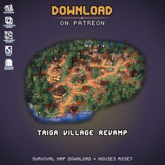 an image of a computer game with the title taga village reamp on it