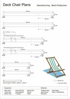 the deck chair plans are available for all types of people to use in their home