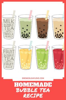 the homemade bubble tea recipe is ready to be eaten