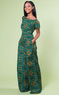 Ankara Jumpsuit, Jumpsuit For Women, Printed Wide Leg Pants