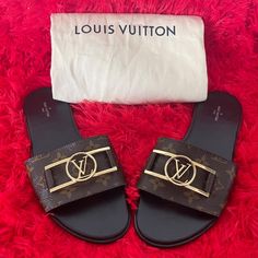 Used Louis Vuitton Sandal. Good Condition, Get Spotted In These Trendy Sandal For The Summer. Used Louis Vuitton, Louis Vuitton Sandals, Trendy Sandals, Louis Vuitton Shoes, Women's Shoes Sandals, Shoes Sandals, Louis Vuitton, Sandals, Women Shoes