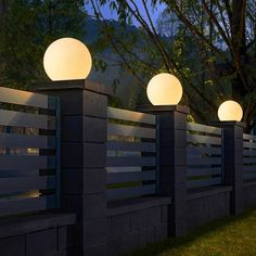 "White Cylindrical Outdoor Lighting Garden Wall Post Light Lamps" Modern Outdoor Lighting Ideas, Boundary Wall Lights, Garden Lamps Outdoors, Out Door Lights, Gate Lights Outdoor, Fence Lighting Ideas, Gate Lamp, Garden Lamp Post, Outdoor Pillar Lights