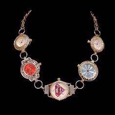 Handmade Watch, Choker Necklace. Center Watch Is The Superman Logo. Silver Double Chain With Heart Lobster Clasp. 15 Inches With 3 Inch Extender. Watch Choker, Handmade Watch, Superman Logo, Double Chain, Superman, Lobster Clasp, Womens Jewelry Necklace, Choker, Choker Necklace