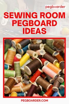 Sewing Room Pegboard Ideas Room Pegboard Ideas, Room Pegboard, Sewing Organization, Sewing Rooms, Craft Room Organization, Peg Board, Room Organization