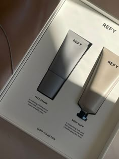 REFY Refy Beauty Aesthetic, Makeup Bag Essentials, Makeup Package, Cosmetic Packaging Design, Skincare Packaging, Men Care, Graduation Project, Face Primer