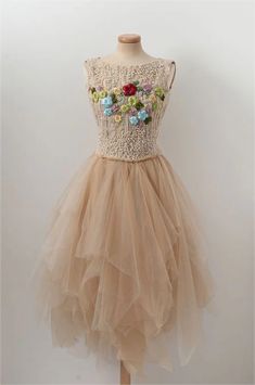 Prom Dresses,Champagne tulle beads short prom dress, champagne Champagne Homecoming Dresses, Champagne Prom Dress, Short Prom, Cheap Prom Dresses