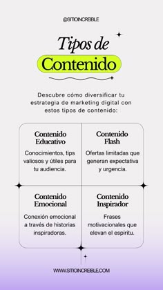 a poster with the words tips de contendo in spanish and an image of a person