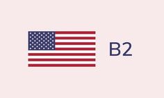 an american flag with the letter b2 below it